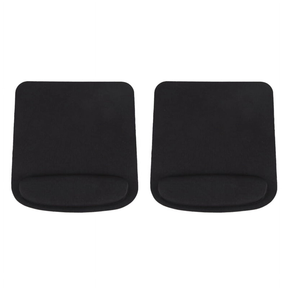 2X Rectangle Wrist Support Cloth + Eva Mouse Pad Mice Mat For Compute 210X230x20mm Black 9165521386123