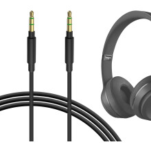 QuickFit Audio Cable Compatible with Beats Studio Pro, Solo 3, Solo 2, Solo HD, Studio 3, Studio 2, Studio,