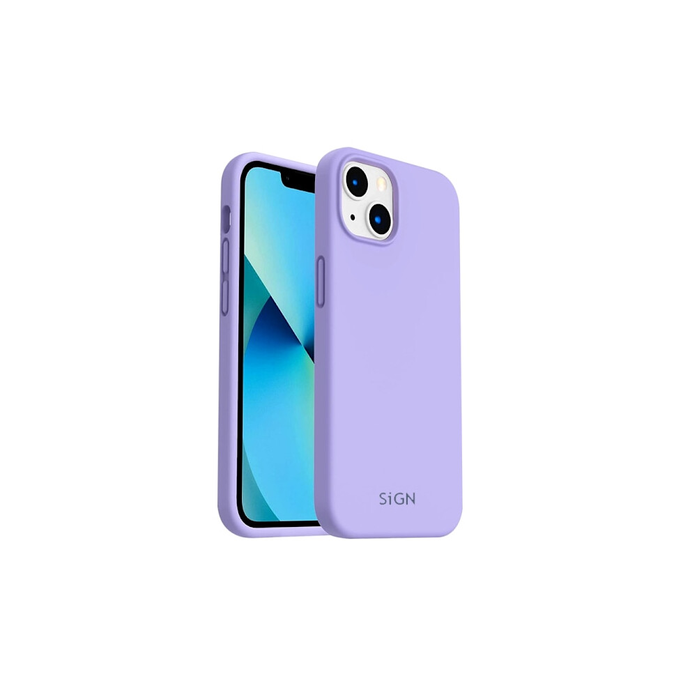 Sign Liquid Silicone Case For Compatible With Iphone 14 Plus - Purple 9165521387199