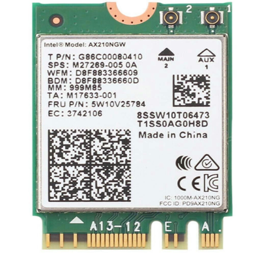 For Card For Ax210 6E 5.2 3000Mbps M.2 Ax210ngw 2.4G/ 802.11Ax 6 9165521386925