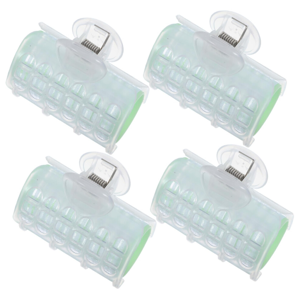 4pcs Jumbo Hair Curlers Heatless Self Grip Rollers for Long Hair Soft Waves Styling