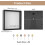 8x8 Black Shadow Box Frame with Linen Back, Push Pins, Wall Mount Memory Display Case for Keepsakes 3