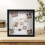 8x8 Black Shadow Box Frame with Linen Back, Push Pins, Wall Mount Memory Display Case for Keepsakes 5