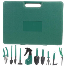 10 Piece Gardening Tool Set with RustResistant Garden Hand Tools and Lightweight Carrying Case