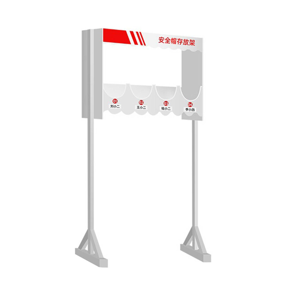 Wall Mounted Hard Hat Rack With Scratchproof Slots, Construction Helmet Storage Organizer For Workshop 9053599960959