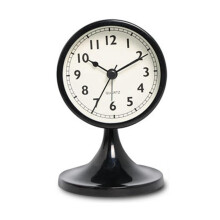 Vintage Silent Alarm Clock with Night Light, Retro Metal Bedside Table Clock for Bedroom Decor