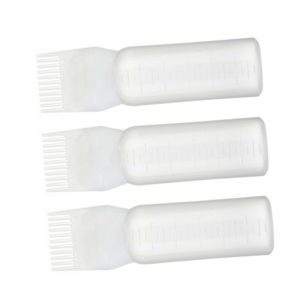 3pcs Hair Dye Applicator Bottle Set with Comb for Even Color and Precise Root Application