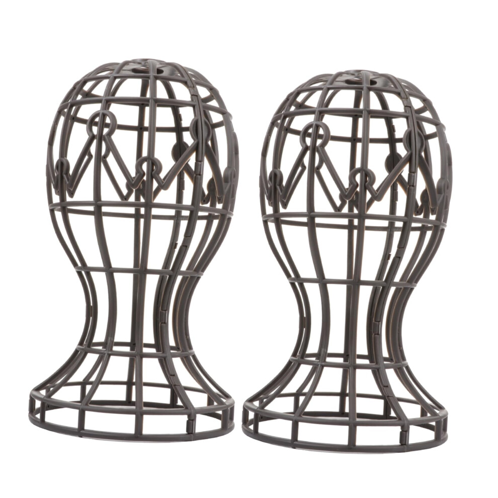Unisex 2Pcs Mannequin Head Wig Stand Holder With Stable Support For Styling Display Wigs And Hats