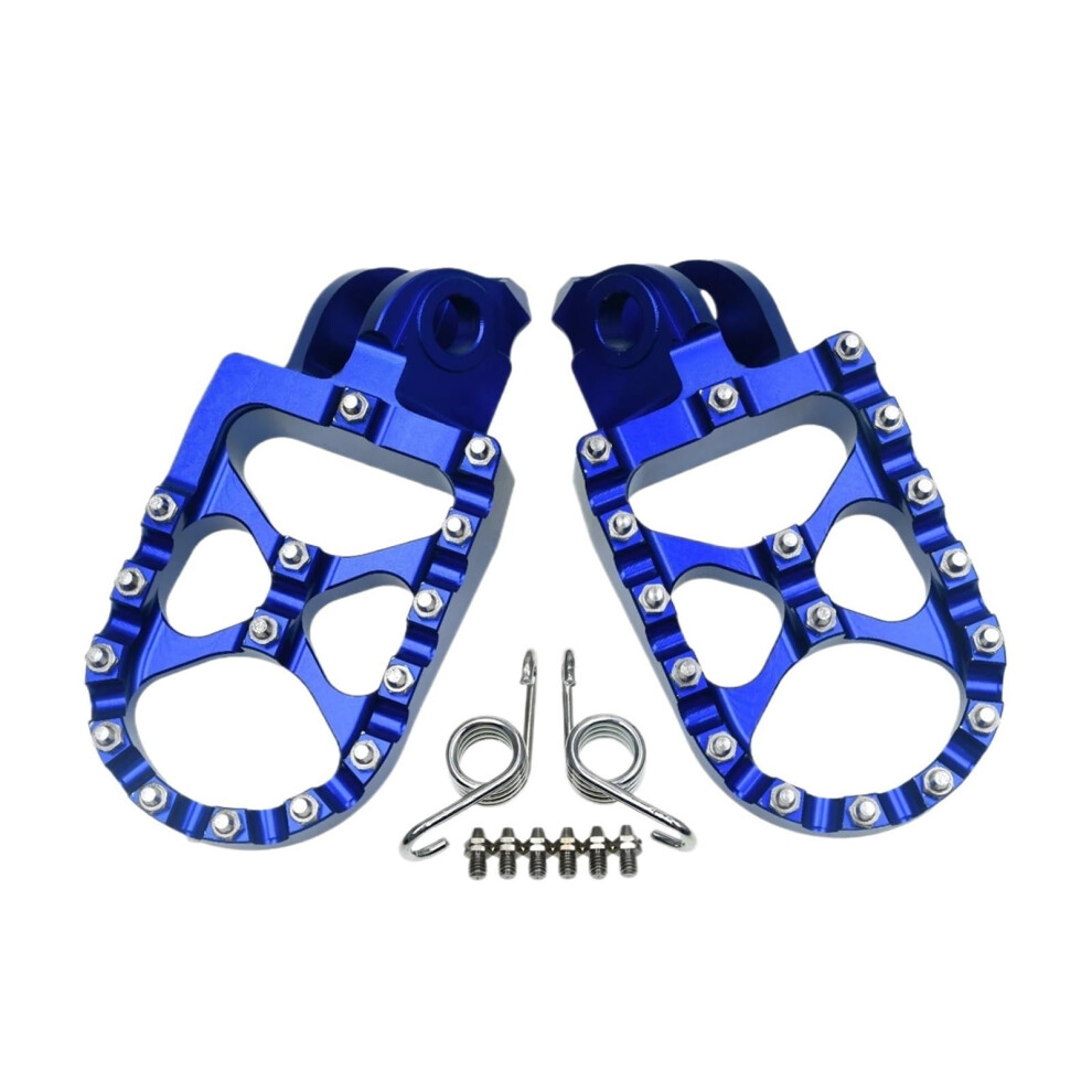 Cnc Aluminum Motorcycle Foot Pegs For Ktm Exc Sxf Enduro Wide Antislip Platform Blue 9455672616911