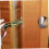 5 Inch Adjustable Deadbolt Latch with Square Interface Door Lock Replacement, Polished Metal Finish 4