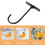 Banana Hanger for Kitchen under Cabinet Stand Hook Black Holder Fruit Ceiling Type Iron 2