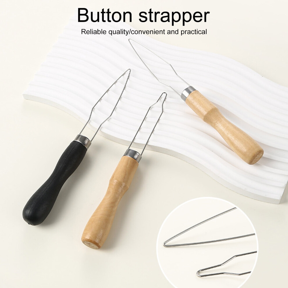 Hesroicy Button Hook Helper DIY Metal Clothes Shirts Button Fastening Device Dressing Aid