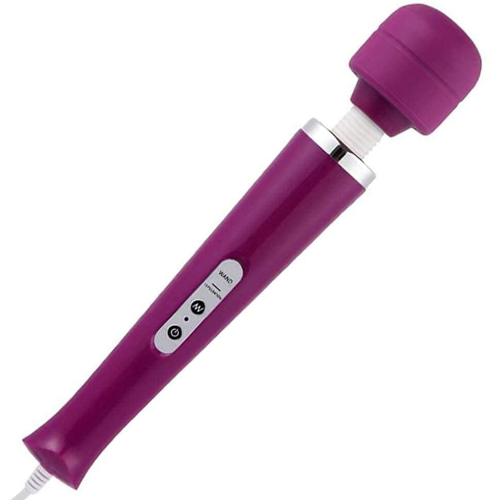 Purple Handheld Personal Wand Massager With 10 Powerful Magic Vibration, Neck Shoulder Back Massage For Deep Muscles Pain Relief-(Purple)