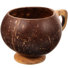 Espresso Mug Cups Coffe Coconut With Handle Natural Shell Wine Glass Banquet