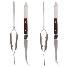 Hair Food Tweezers Grip Soldering Stainless Steel Removal Tool Pinching Coils Electronic 4 Pcs