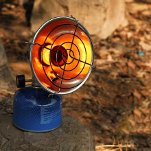 Portable Camping Gas Stove 15,000 BTU, Lightweight Stainless Steel Heater for Outdoor Winter Warmth, Backpacking, Hiking, Picnic, Travel, BBQ