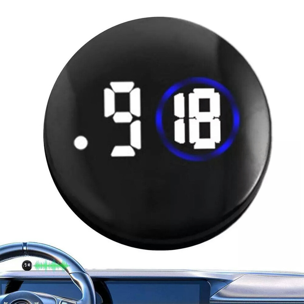 Tumall Mini Lcd Screen Digital Clock Glow In Interior Car Auto Desk Dashboard Nice-Default Dark 9557311696756
