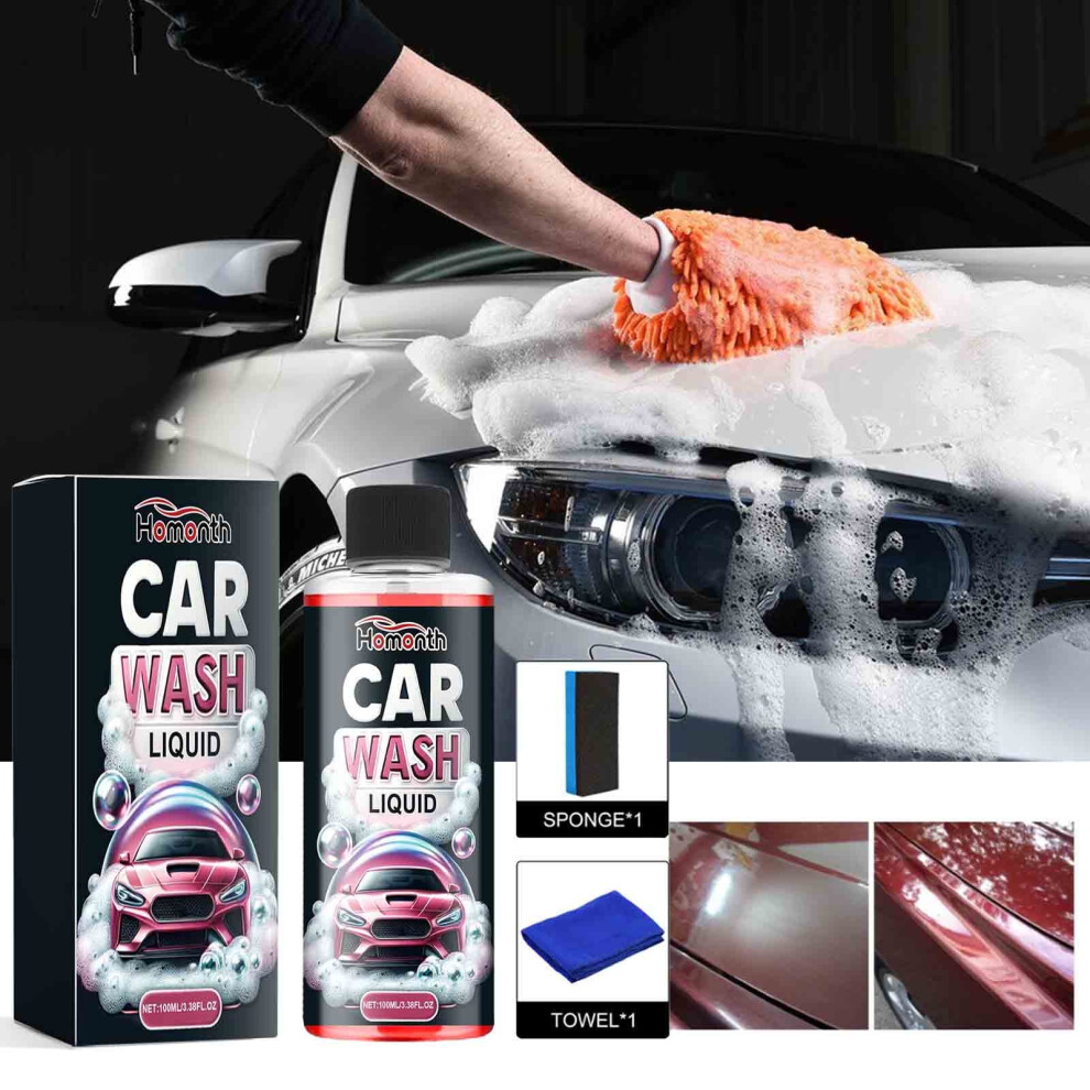 Yifudd Foam Car Wash Liquid Car Paint Coating Brightening Cleaning Refurbishing Dirt Removal Maintenance Cleaning Agent 100Ml 9557311696718