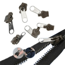 6-Pack Durable Zippers Khaki
