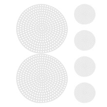 White 6 Pcs Cross Stitch Crochet Needle Needles Sheet to Weave Grid