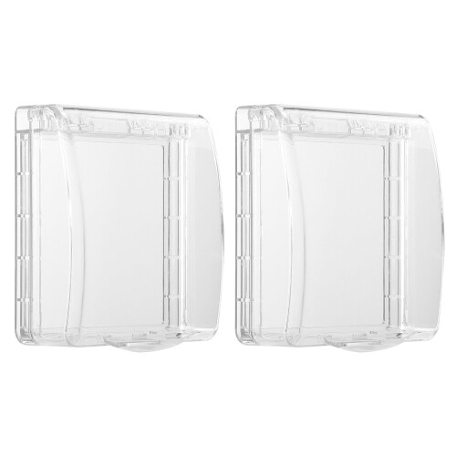 Mizh 2pcs Switch Waterproof Covers Socket Protective Covers Socket Protectors