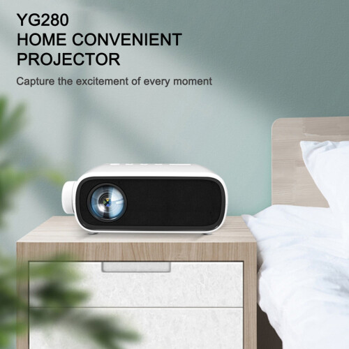 Jacenvly YG280 Mini LED Projector, Portable Home Multimedia Player with HDMI/USB/AV Interface 1