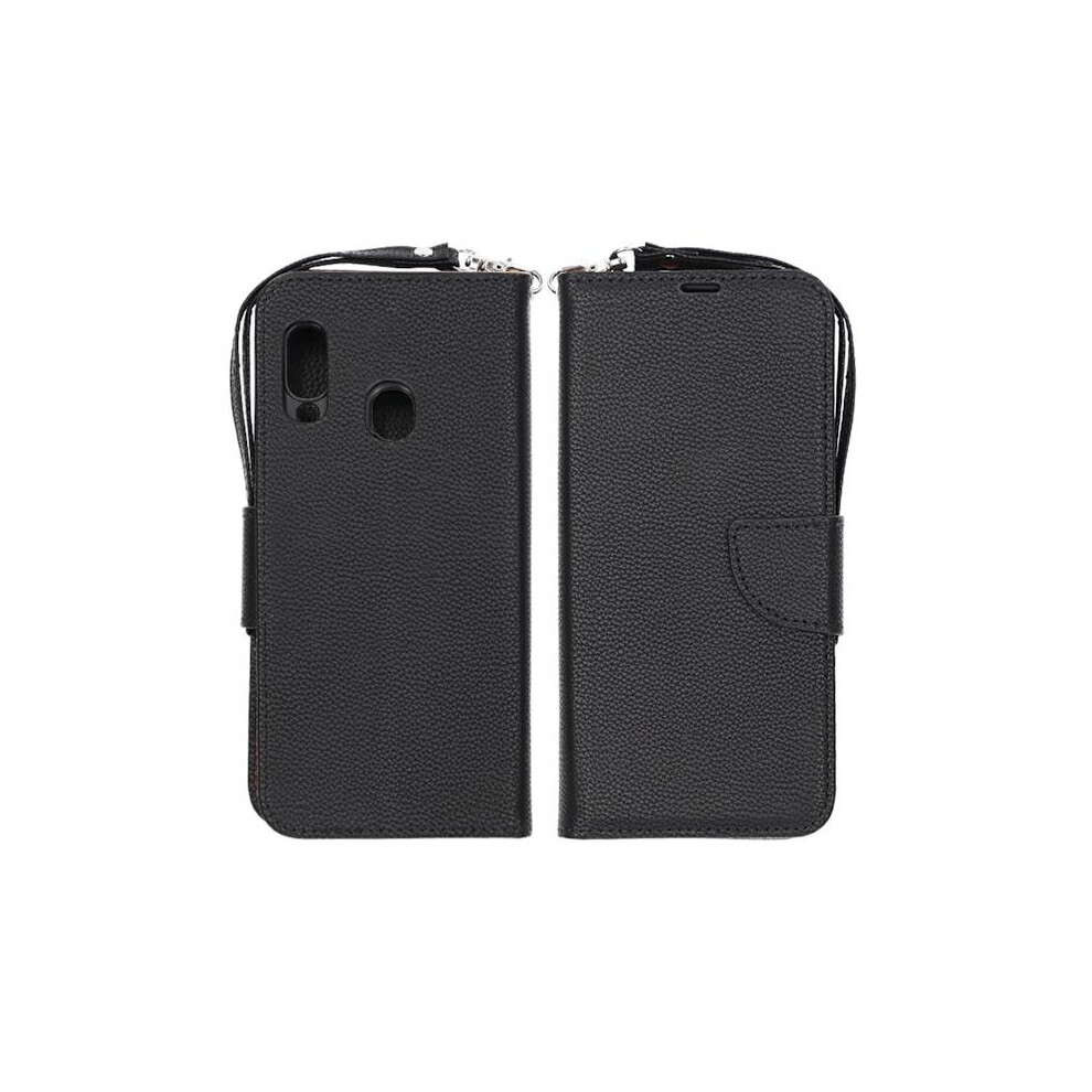 Compatible With Samsung Galaxy A20e Wallet Case With Stand - Black 9558633714616