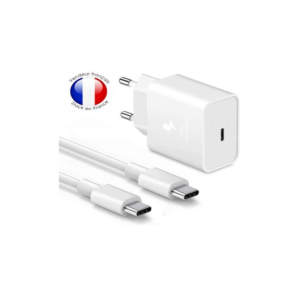 Charger - Compatible With Samsung - Galaxy Xcover 5 - 25W - Dual Type C Cable - Fast Charging 3A 9558633714340