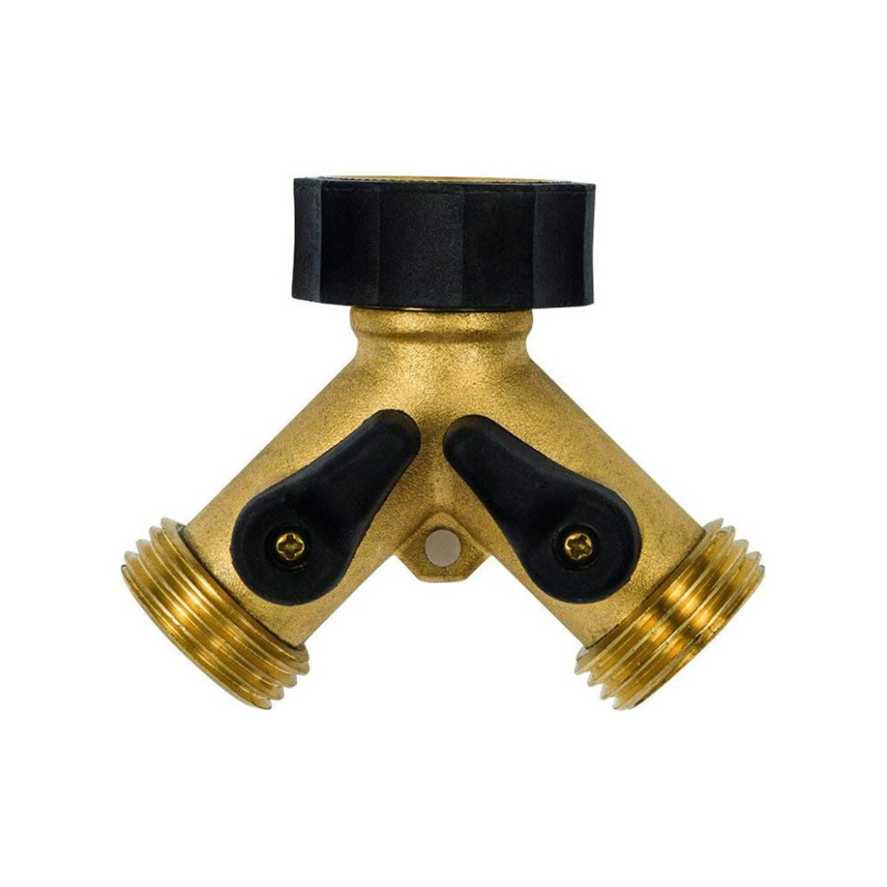 Brass 2-Way Connector Faucet Water-Tap Dual Shut-Off Valve Controls Faucet Splitter Replacement 9193271564577