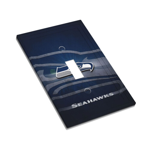 Seahawks Switching Lights Single Leather Roman Frame Switch Panel Wall Panel Single Double/Pull Light Switch 2