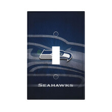 Seahawks Switching Lights Single Leather Roman Frame Switch Panel Wall Panel Single Double/Pull Light Switch