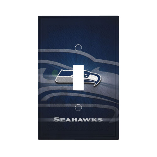 Seahawks Switching Lights Single Leather Roman Frame Switch Panel Wall Panel Single Double/Pull Light Switch