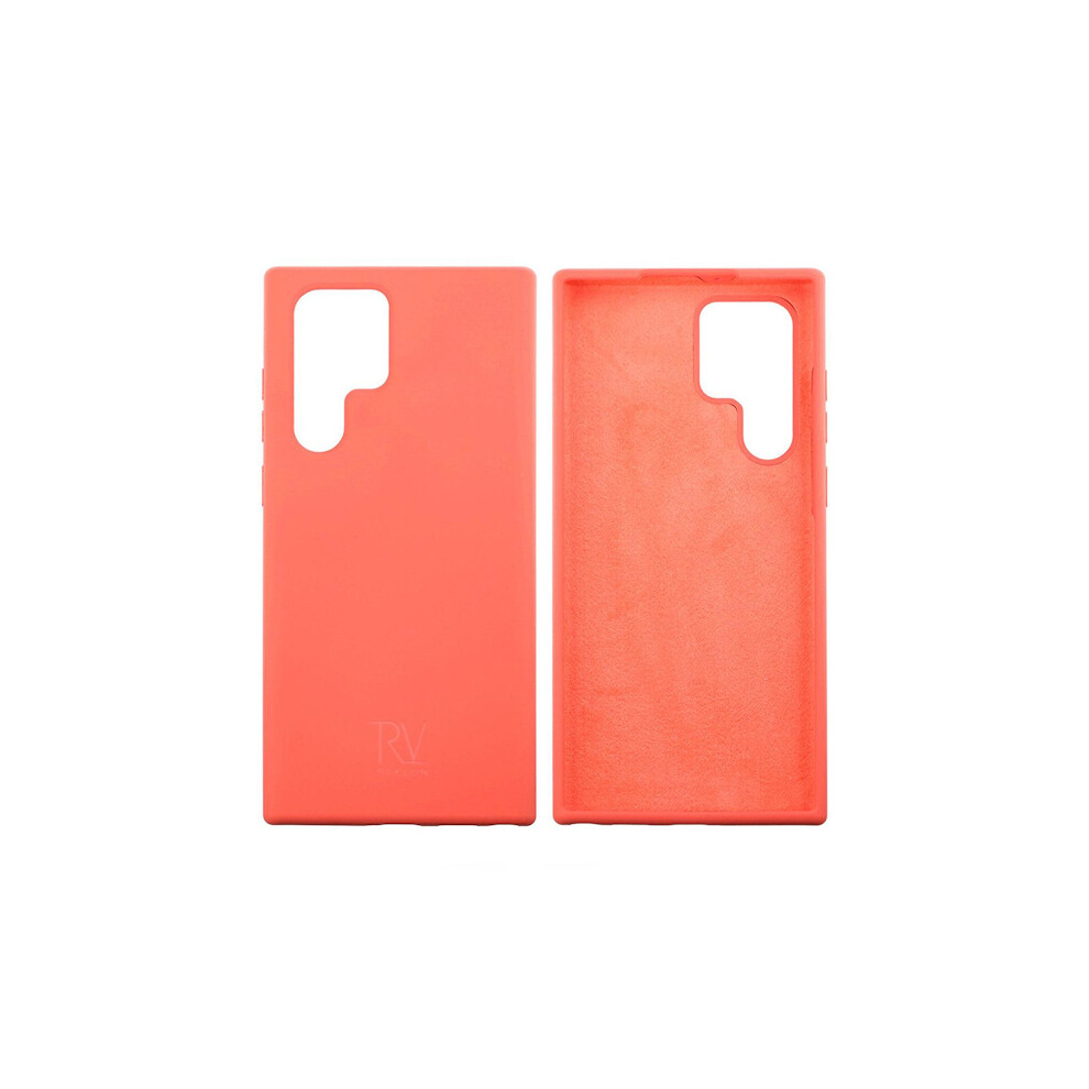 Compatible With Samsung Galaxy S22 Ultra Silicone Case - Pink 9418476333200