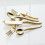 Unbranded Classic Gold Handle Salad Fork 2