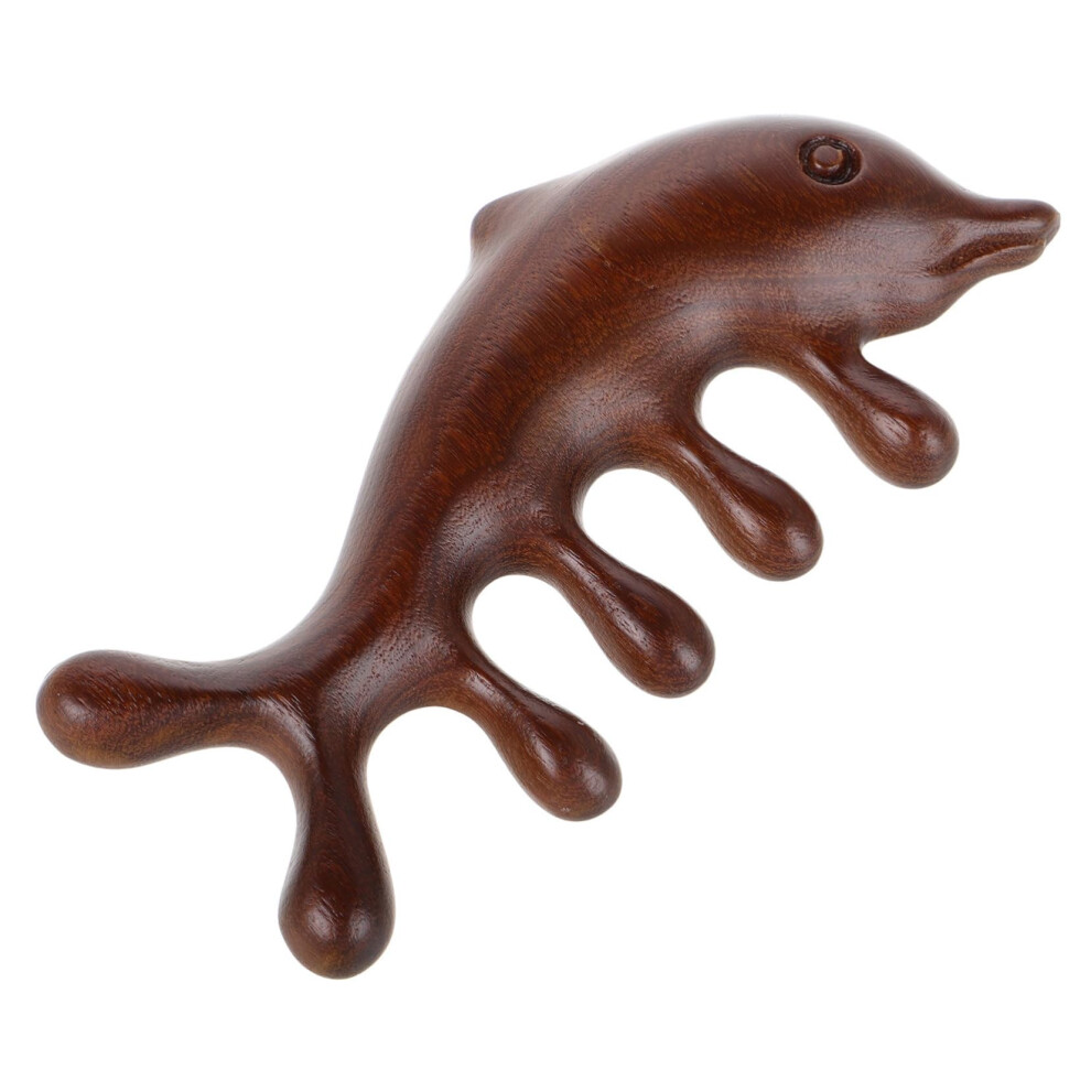 Unisex Wooden Massage Comb Wide Tooth Sandalwood For Gentle Scalp Massage And Hair Detangling