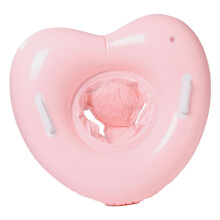 Baby Swim Ring with Safety Seat, AntiTip Double Air Chambers, HeartShaped Infant Pool Float