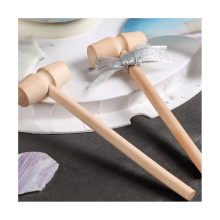 90PCs Mini Wooden Hammer for Lobster Crab and Other Shellfish,Solid Wood Mini Mallet Knocking Planet Cake Wooden Hammer