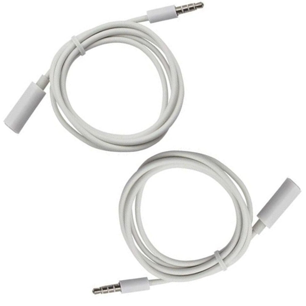 2Pcs Earphone Splitter 3.5Mm Stereo Audio Jack Earphone Headphone Splitter Adapter Converter For Tablet Phone White 9418476337802