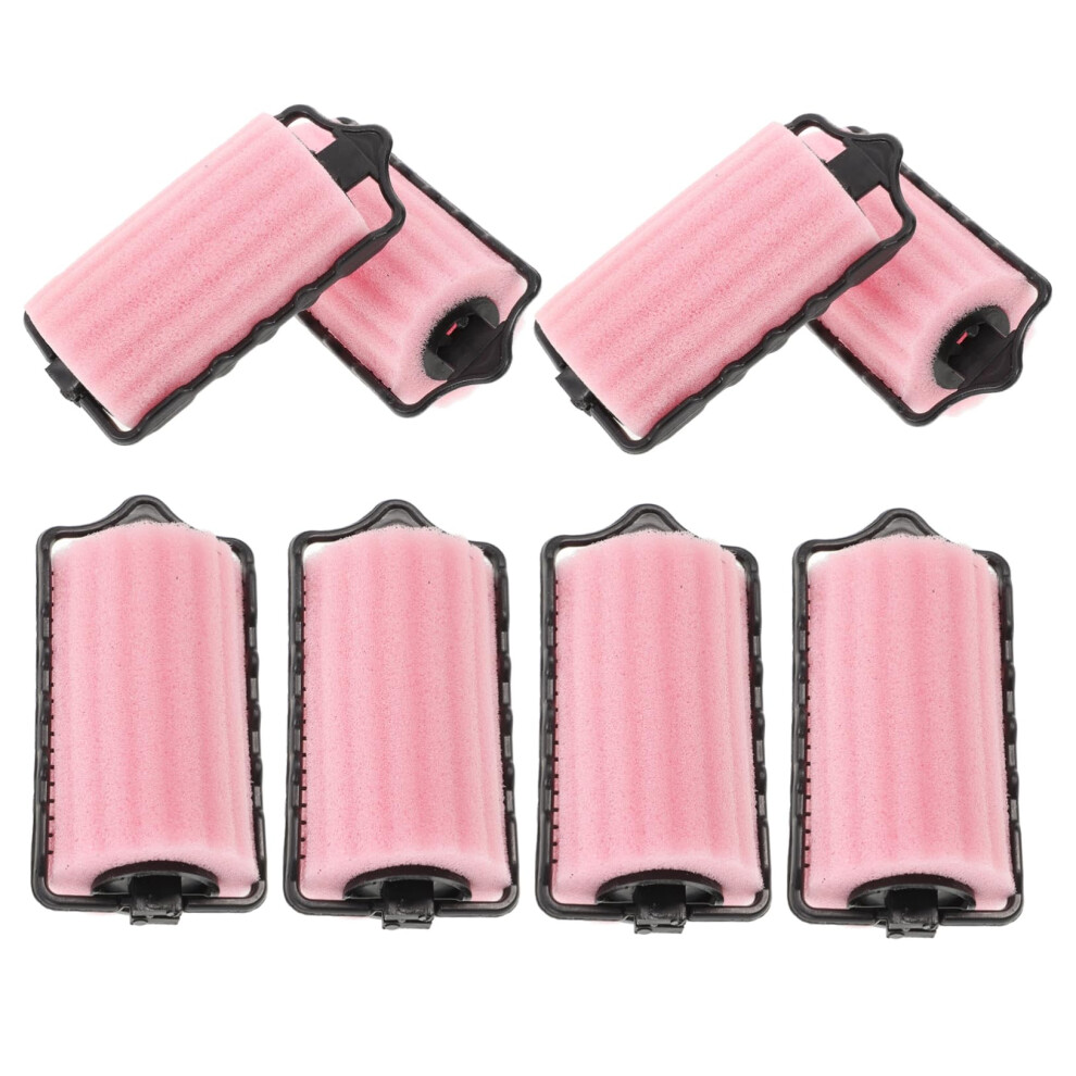Hair Rollers Set 8Pcs Soft Jumbo Foam Curlers for Overnight Styling Waves Self Holding No Heat