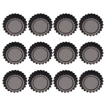 Guangmc 12pc Stainless Steel Pudding Ramekins Egg Mold Metal Dish Cups for Custard