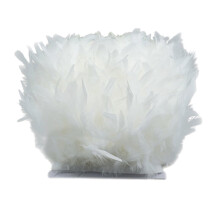 Worallymy Multi-Color Feather Trim Ribbon Party Dress Beautiful Handicrafts Feather Fringe Trims Decoration Accessories Sewing Plumes Type 21
