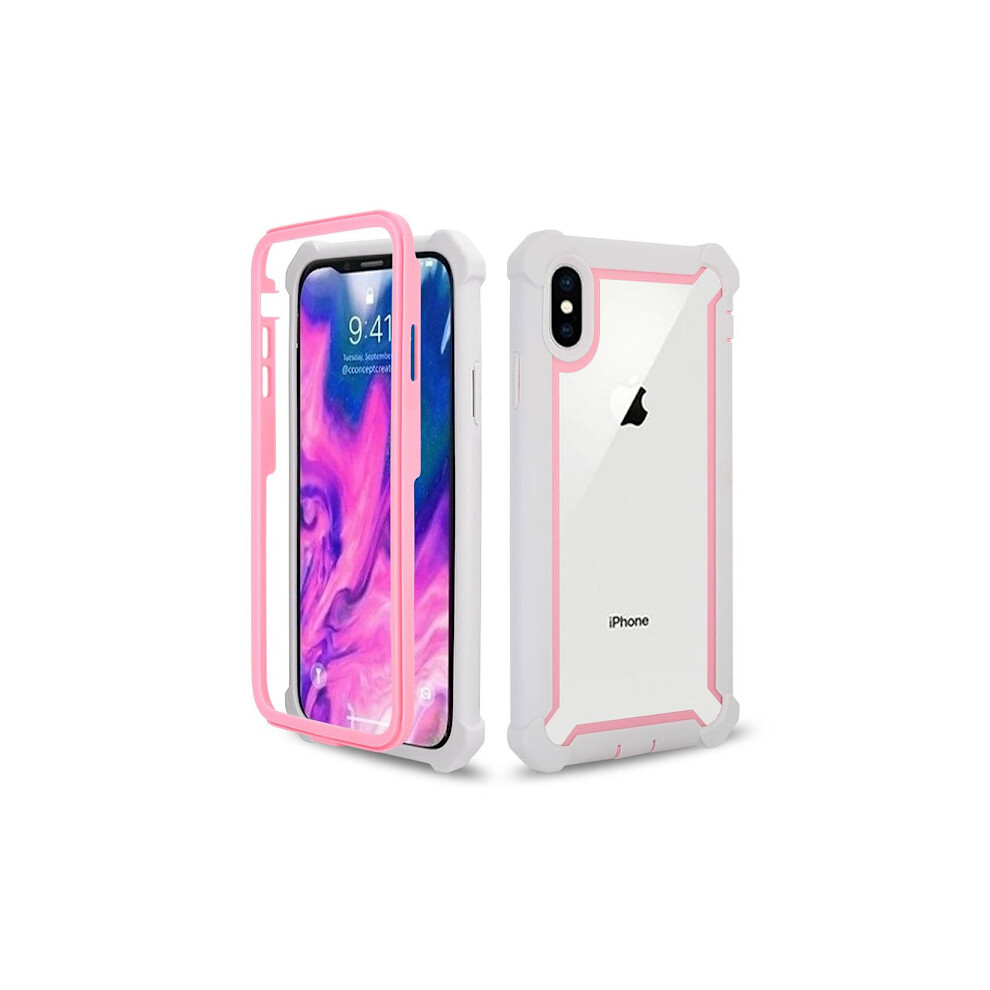 Compatible With Iphone Xs Max - Shockproof Powerful Protective Case Pink/White 9130661620789