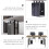 1 Set PC Mount Carbon Steel Adjustable Under Desk Computer Tower Mount Supply 7