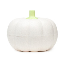 Tsseiatte Pumpkin Serving Bowl with Lid, Pumpkin Candy Fruit Holder Snack Container Food Display Bowl for Halloween Home Decor