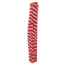 Linaichen Pipe Cleaners Christmas Pipe Cleaners Craft Chenille Stems Red & White Bulk 50pcs
