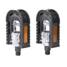 Foldable Pedal, 1 Pair Double Foldable Bicycle Pedals for Road Bike