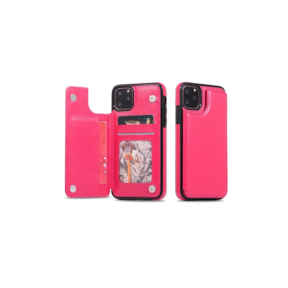 Elegant Nkobee Case With Card Slot - Compatible With Iphone 11 Pro Rose Red 9165521392858
