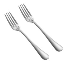 Cross 2 Pcs Stainless Steel Forks Festival Gift The Flatware Engraved to Feed Camping Dishware Travel