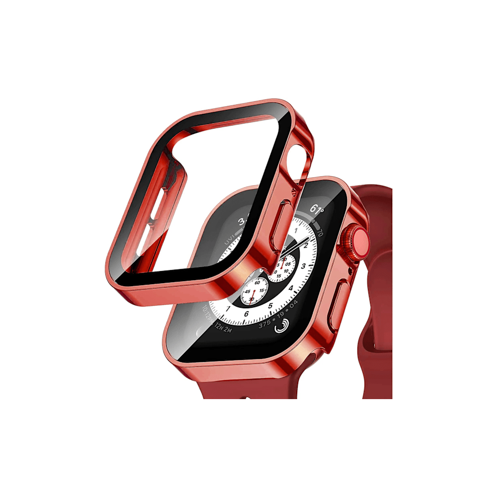 Waterproof Case For Apple Watch With Screen Protector Glass + Bumper, Compatible With Iwatch 5 Se 6 44Mm 40Mm, Accessory Red 9165521392698