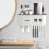 Automatic Toothpaste Dispenser with 2 Cups, No Drill Wall Mounted Toothbrush Holder and Storage Shelf 5